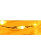 NAPELEMES ledfüzér üvegpalackba -MELEGFEHÉR- 2 méter hosszú füzér 20 leddel