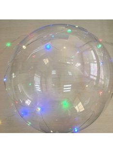 Ledes léggömb nyéllel, 3 méteres SZÍNES ledfüzérrel