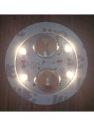 Ledes pohár és palack alátét 4 leddel, PIROS, 5 DB/CSOMAG