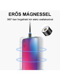   4 darabos csomag - Mágneses csatlakozású telefontöltő kábel - családi, baráti CSOMAG