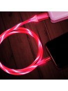 Világító mágneses csatlakozású USB töltő kábel csatlakozódugó nélkül